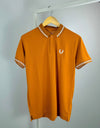PREMIER COTTON  POLO'S SHIRT WITH QUICK DRYING-NEON BROWN