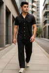 QUICK-TRACK STYLISH SAFARI-SUIT-BLACK