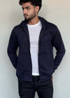 0.02 COMFORTABLE CLASSIC FLEECE HOODIE-BLUE