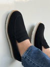 008 IMPORTED BLACK VELVET SHOES-FL