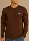 VELOCITY LONG-SLEEVE SHIRT-BROWN