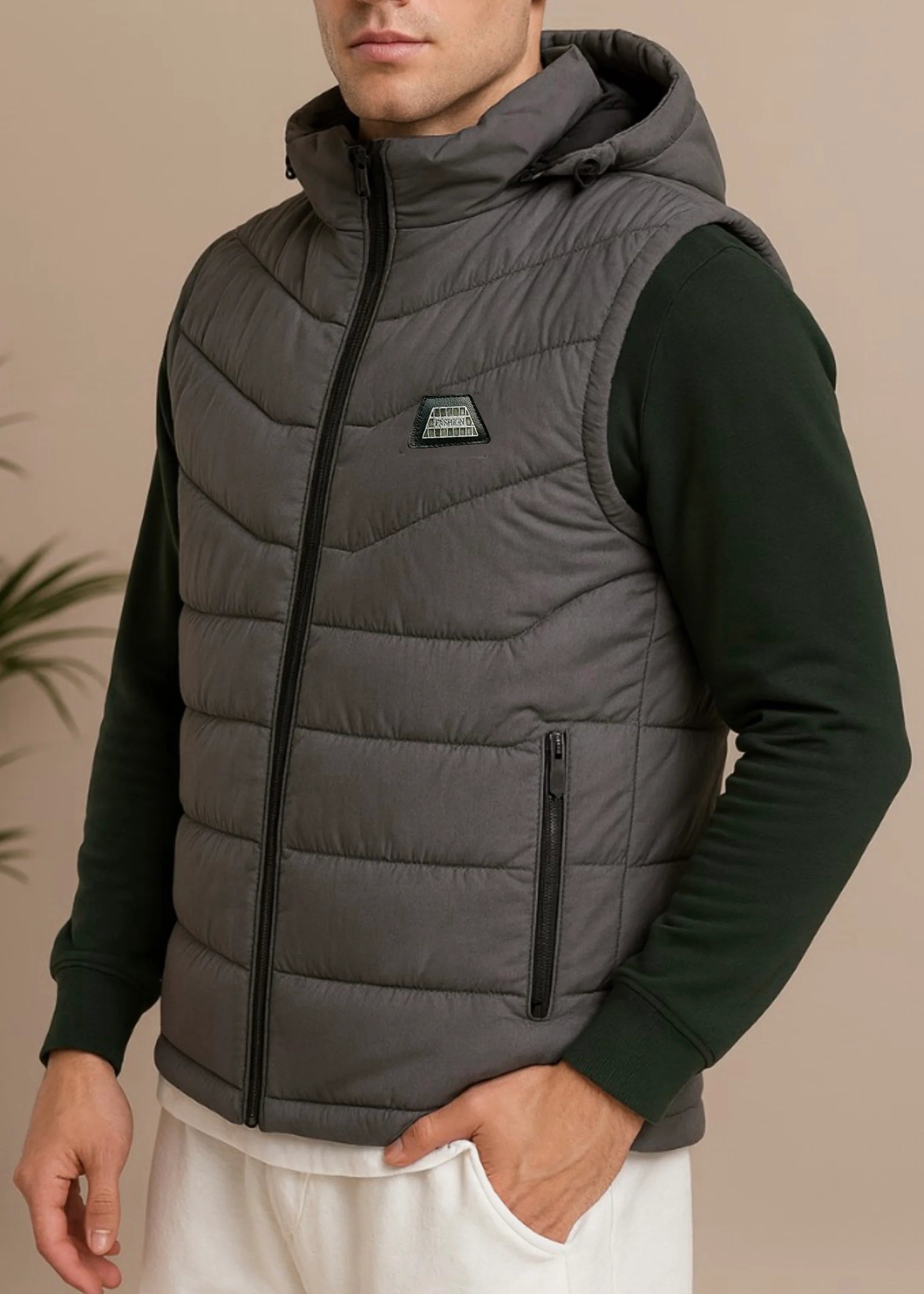 SLEEVELESS REMOVABLE & DETACHABLE JACKET-FT