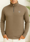 THE ELEVATE-VELOCITY MOCK NECK-GRAY
