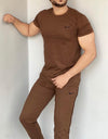 008 Dynamic Flex Pro cotton Tracksuit - brown