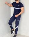 0010 Stretch Pro Tracksuit Modern touches Cotton Quick-dry tracksuit - BLUE
