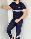 0010 Stretch Pro Tracksuit Modern touches Cotton Quick-dry tracksuit - BLUE
