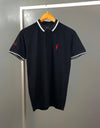 POLO'S COTTON T-SHIRT'S COMFORTABLE AND STABLE QUALITY - BLACK