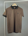 POLO'S COTTON T-SHIRT'S COMFORTABLE AND STABLE QUALITY - LIGHT BROWN