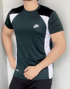 DYNA FLEX LYCRA T-SHIRT WITH COMFORTABLE AND QUICK DRYING FABRIC - OLIVE GREEN