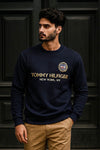 SOFT COTTON FLEECE SWEATSHIRT'S-BLUE