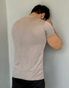 STRETCH EASE T-SHIRT FOR GYM WEAR SHIRT FOR MEN'S - TAN