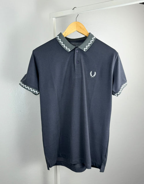 PREMIER COTTON POLO'S SHIRT WITH QUICK DRYING-GRAY