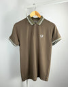 PREMIER COTTON POLO'S SHIRT WITH QUICK DRYING-BROWN